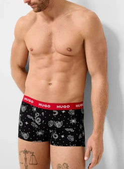 2.5" black & red comfortable trunk