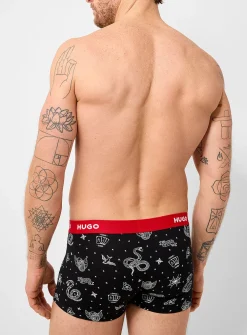 2.5" black & red comfortable trunk