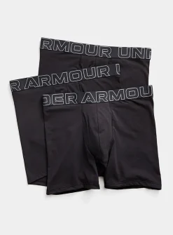 6" black jersey performance boxer briefs