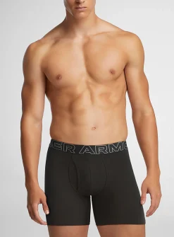 6" black jersey performance boxer briefs