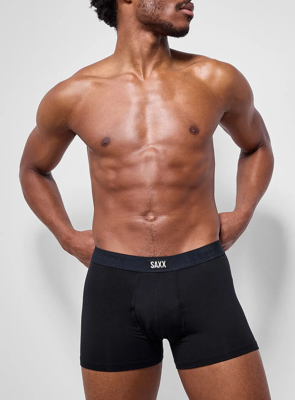 3" black trunks