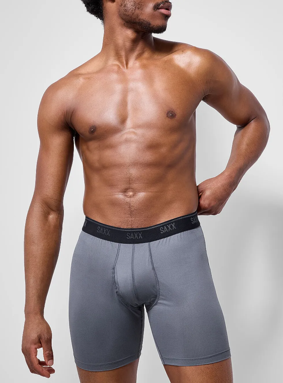6" black/blue/grey micro-dotwork boxer briefs