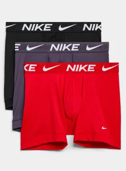 6" black/mauve/red boxer briefs