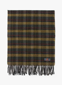 2201 checkered wool scarf