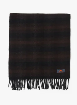 2201 checkered wool scarf