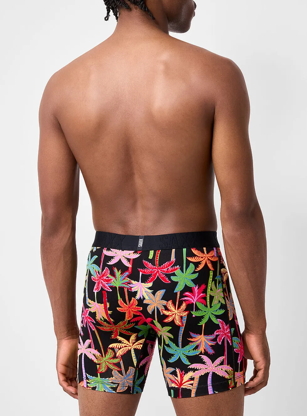 6" colourful palm tree boxer brief