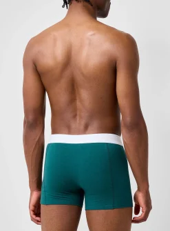 3" comfortable contrast-waist trunk