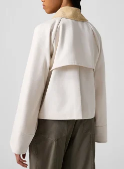 100% cotton cropped Gaby coat