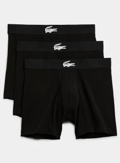 5" croc-waist black boxer briefs