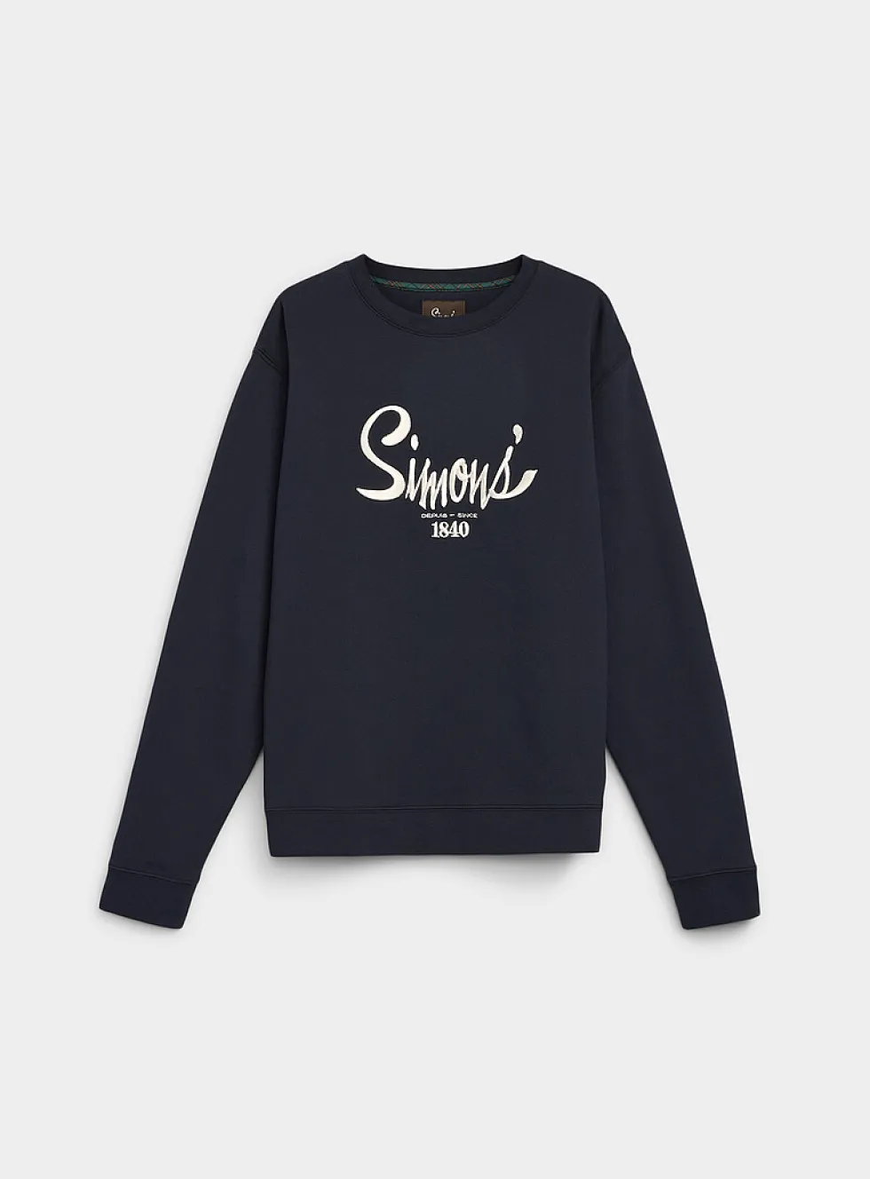1840 embroidery fleece-lined sweatshirt