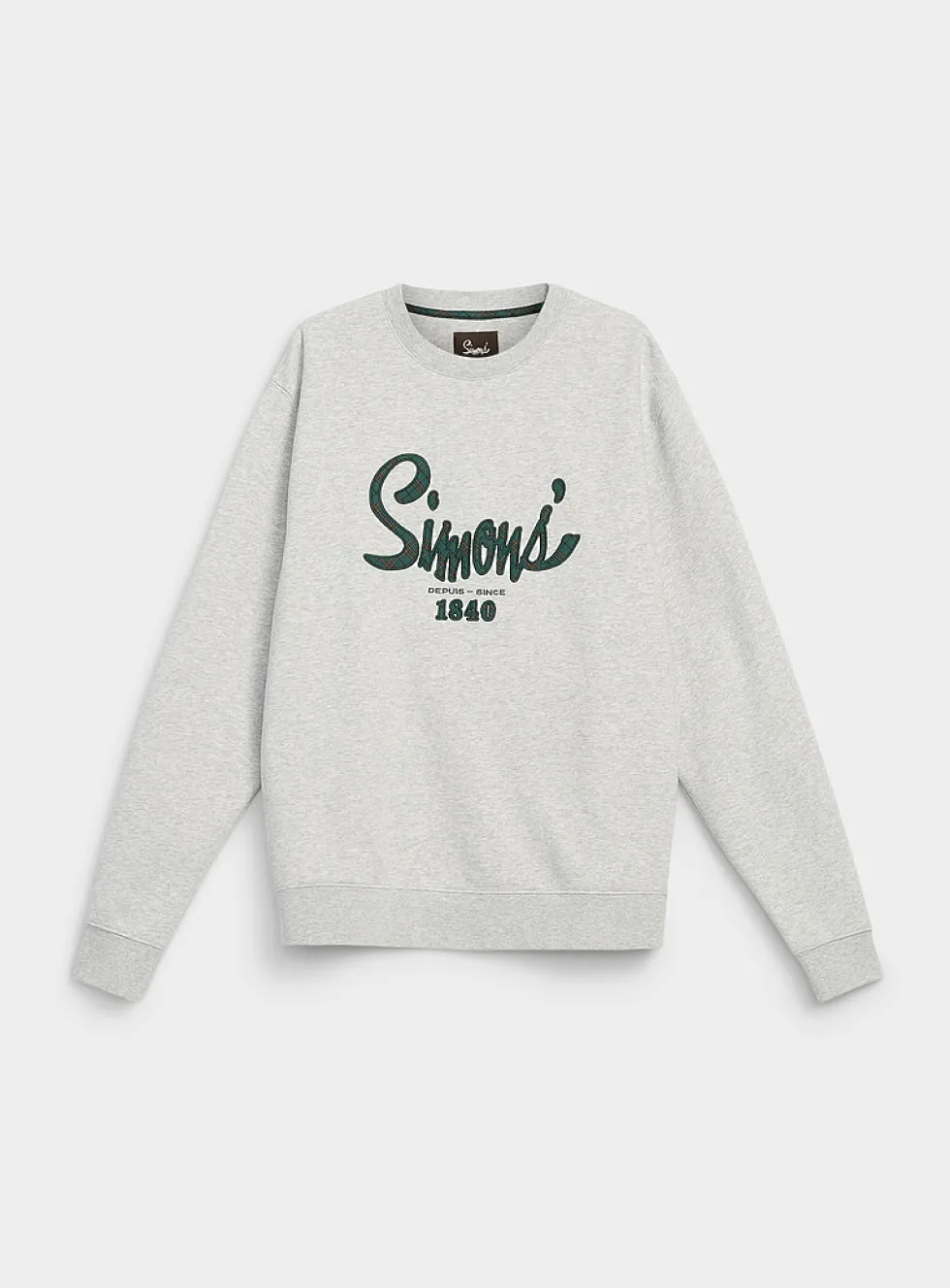 1840 embroidery fleece-lined sweatshirt