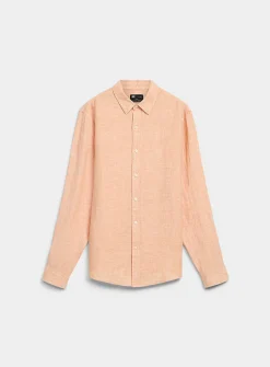 100% European linen long-sleeve shirt