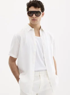 100% European linen short-sleeve shirt