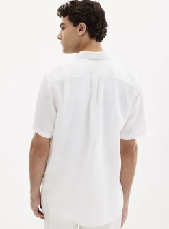 100% European linen short-sleeve shirt