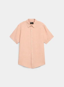 100% European linen short-sleeve shirt