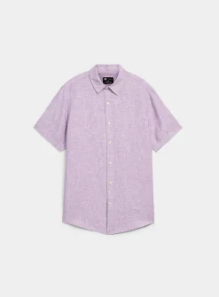 100% European linen short-sleeve shirt