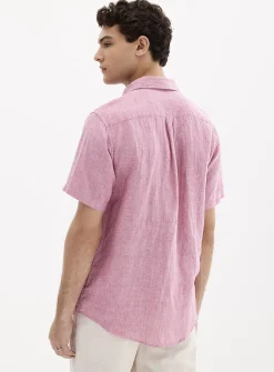 100% European linen short-sleeve shirt