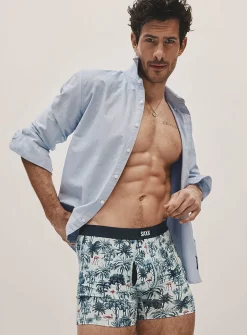 6" Flamingo and palm tree boxer brief
