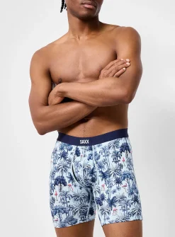 6" Flamingo and palm tree boxer brief