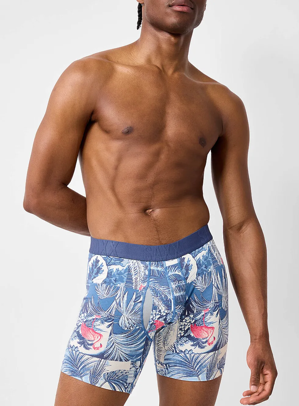 6" flamingo boxer brief