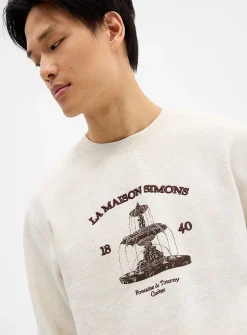 1840 fleece-lined sweatshirt
