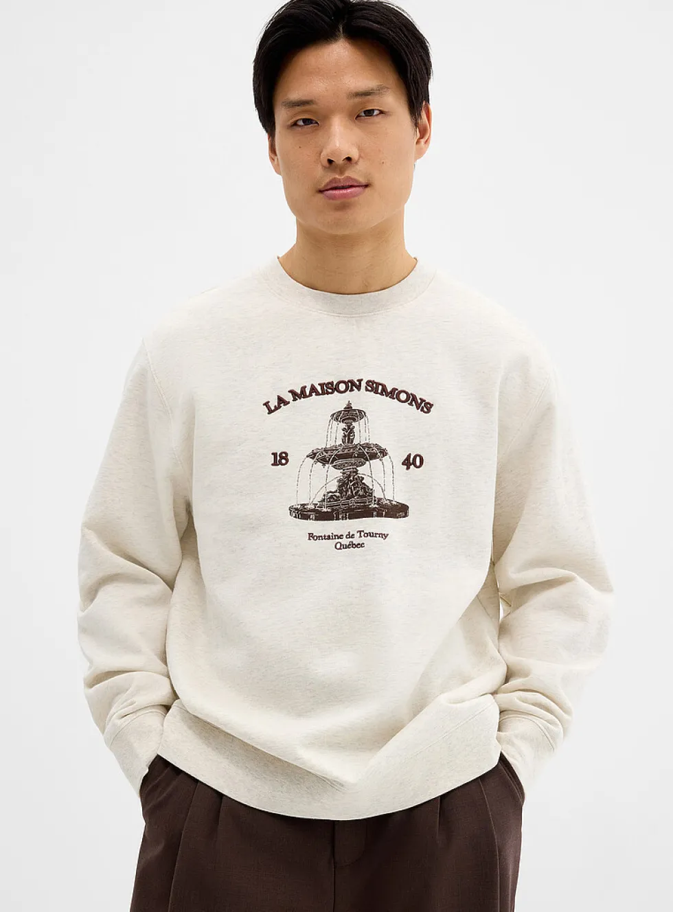 1840 fleece-lined sweatshirt