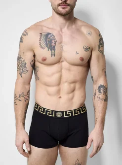 3" gold signature logo black trunk