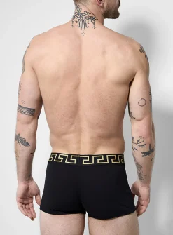 3" gold signature logo black trunk