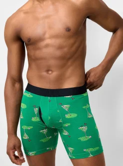 6" golf and martini boxer brief