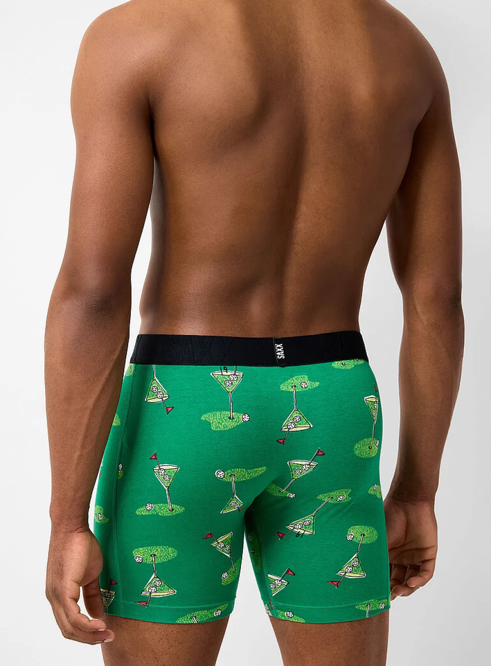 6" golf and martini boxer brief