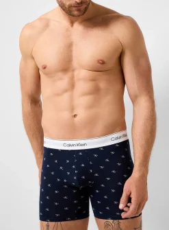 6" grey/navy/red boxer briefs