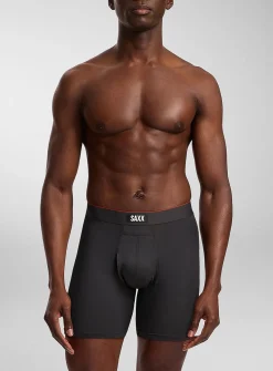 6" hairline-stripe boxer briefs