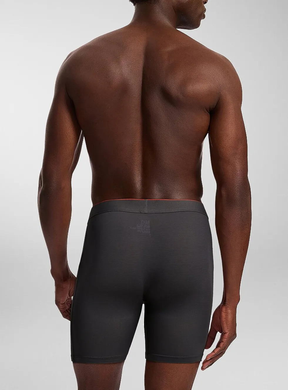 6" hairline-stripe boxer briefs