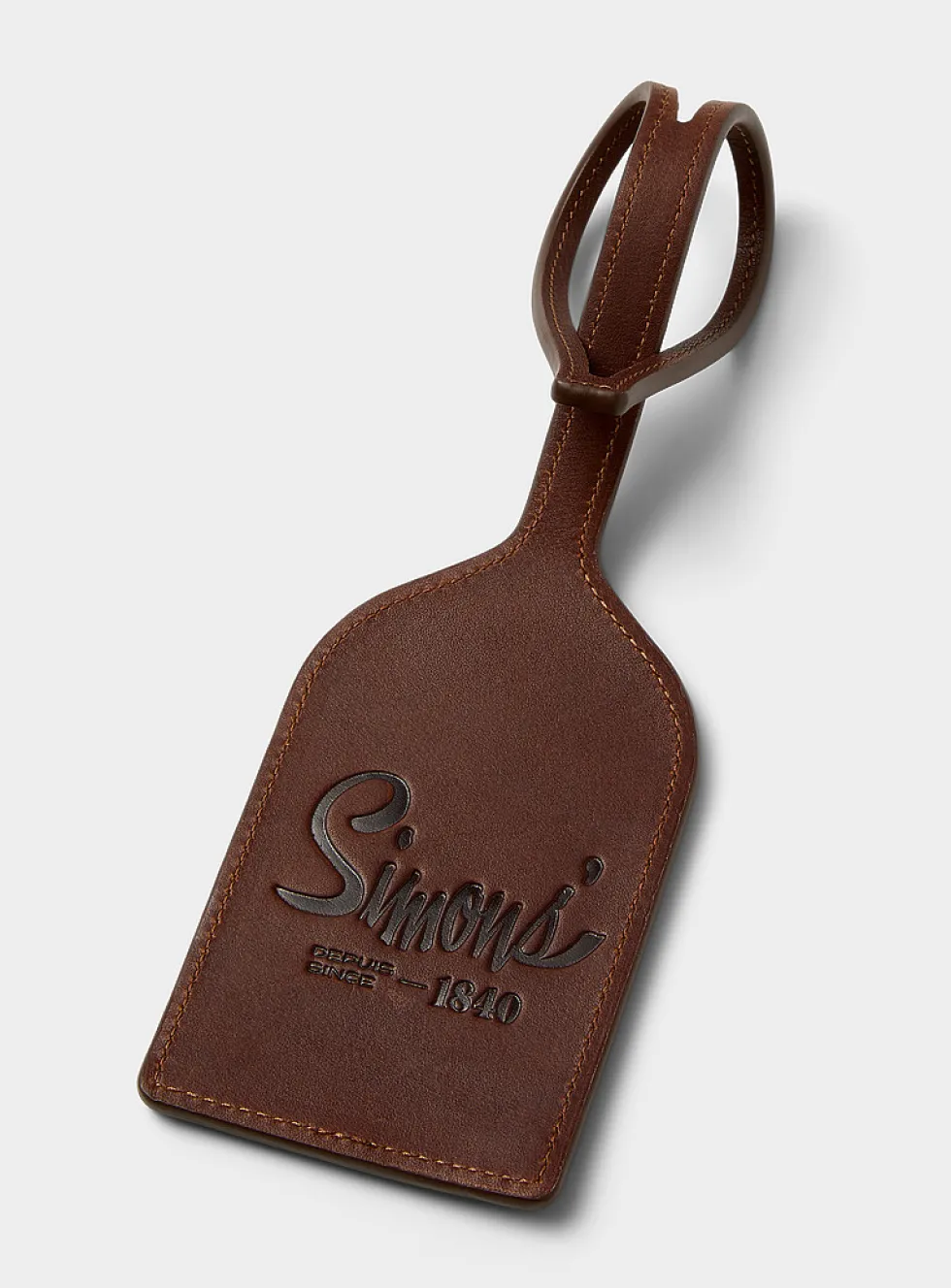 1840 leather luggage tag