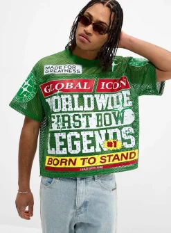 #1 legend mesh T-shirt