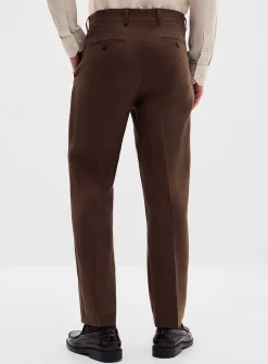 100% linen chocolate pant