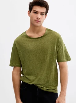 100% linen jersey T-shirt