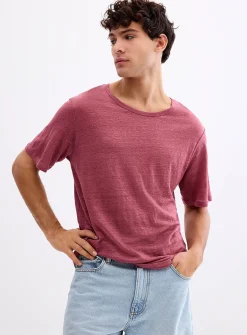 100% linen jersey T-shirt