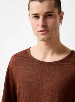 100% linen jersey T-shirt