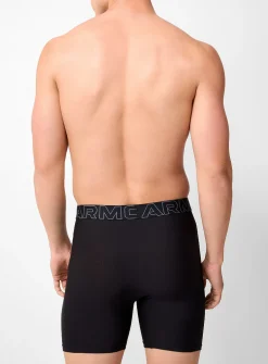 6" micro-perforated performance boxer briefs
