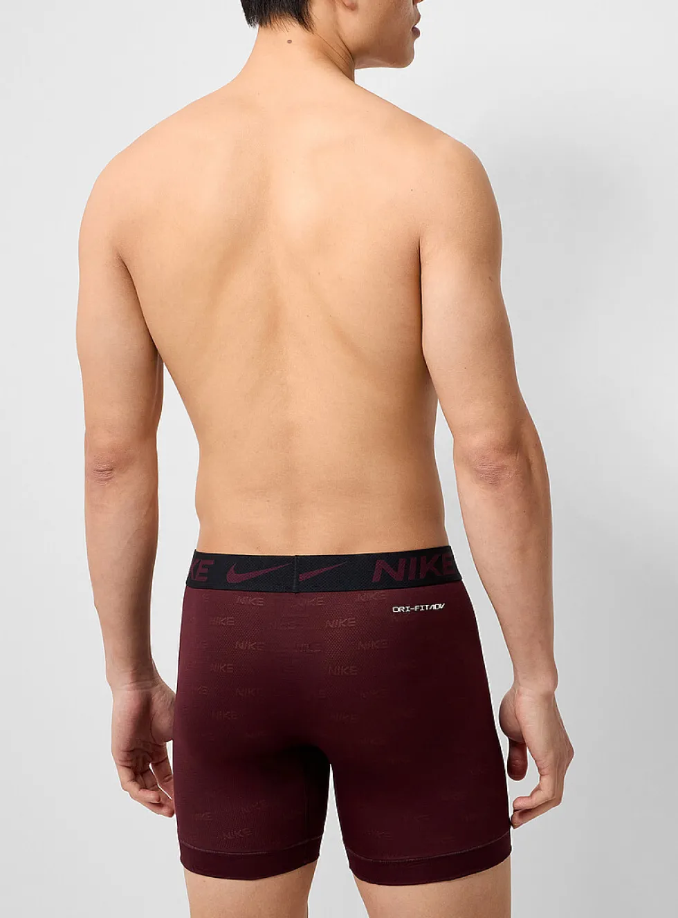 6" micro-perforated red boxer briefs