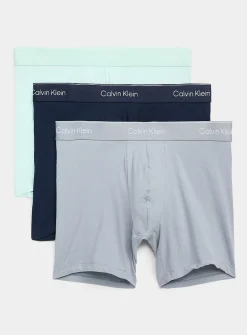 6" mint/grey/navy boxer briefs