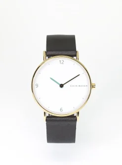 36 mm gold case watch