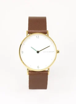 36 mm gold case watch