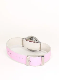26 mm silver case watch