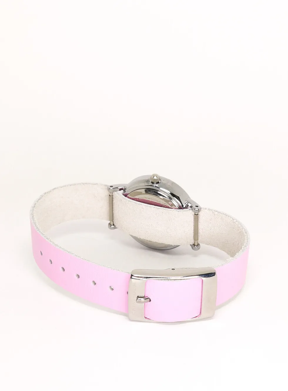 26 mm silver case watch