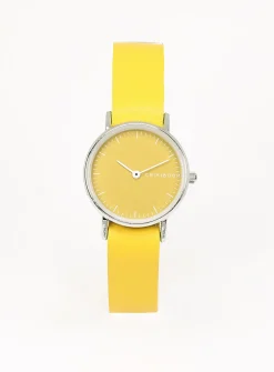 26 mm silver case watch
