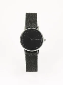 26 mm silver case watch