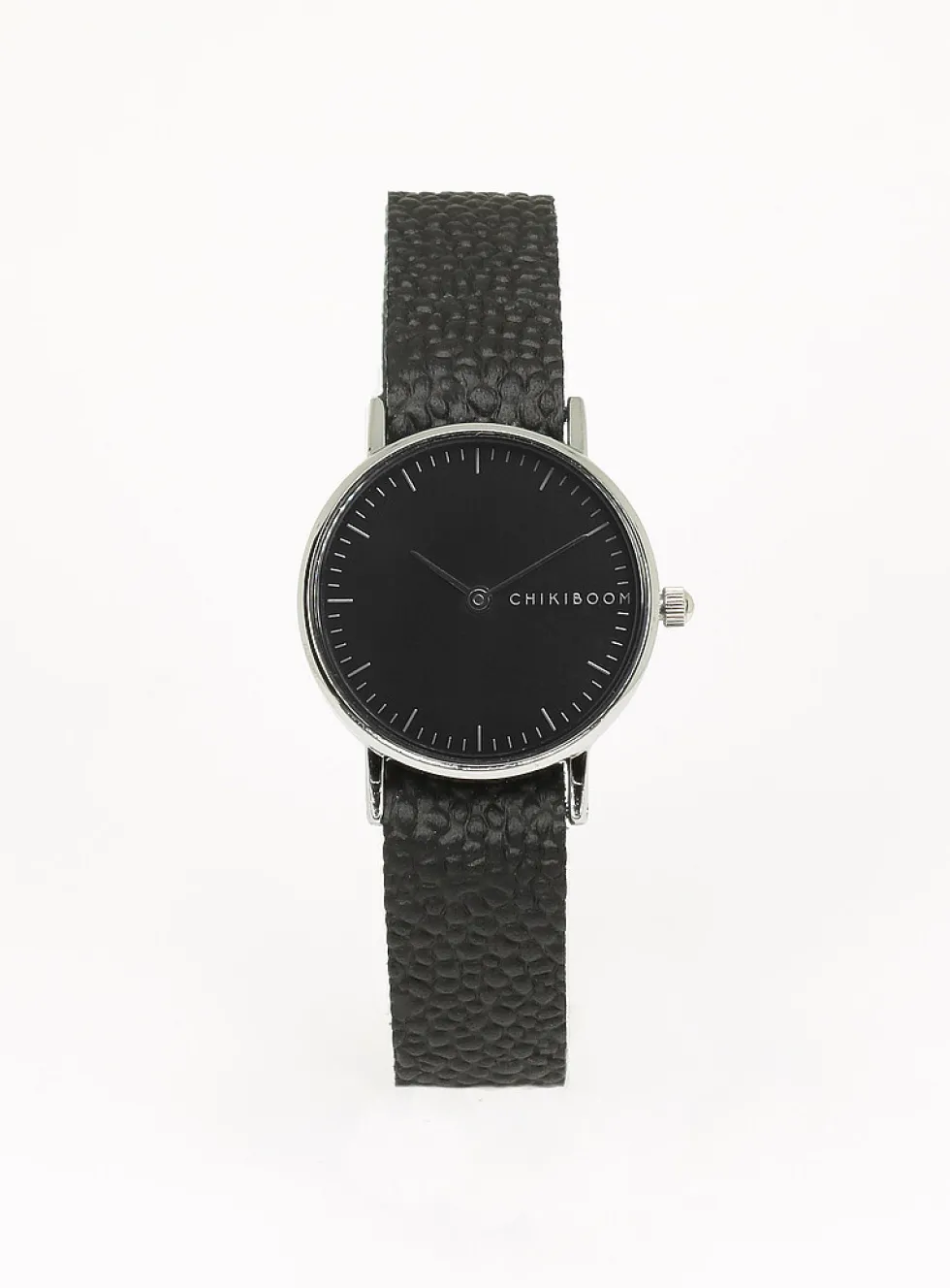 26 mm silver case watch