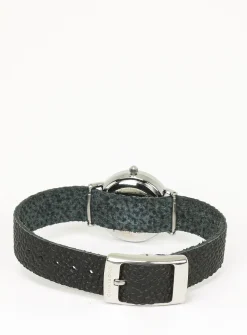 26 mm silver case watch